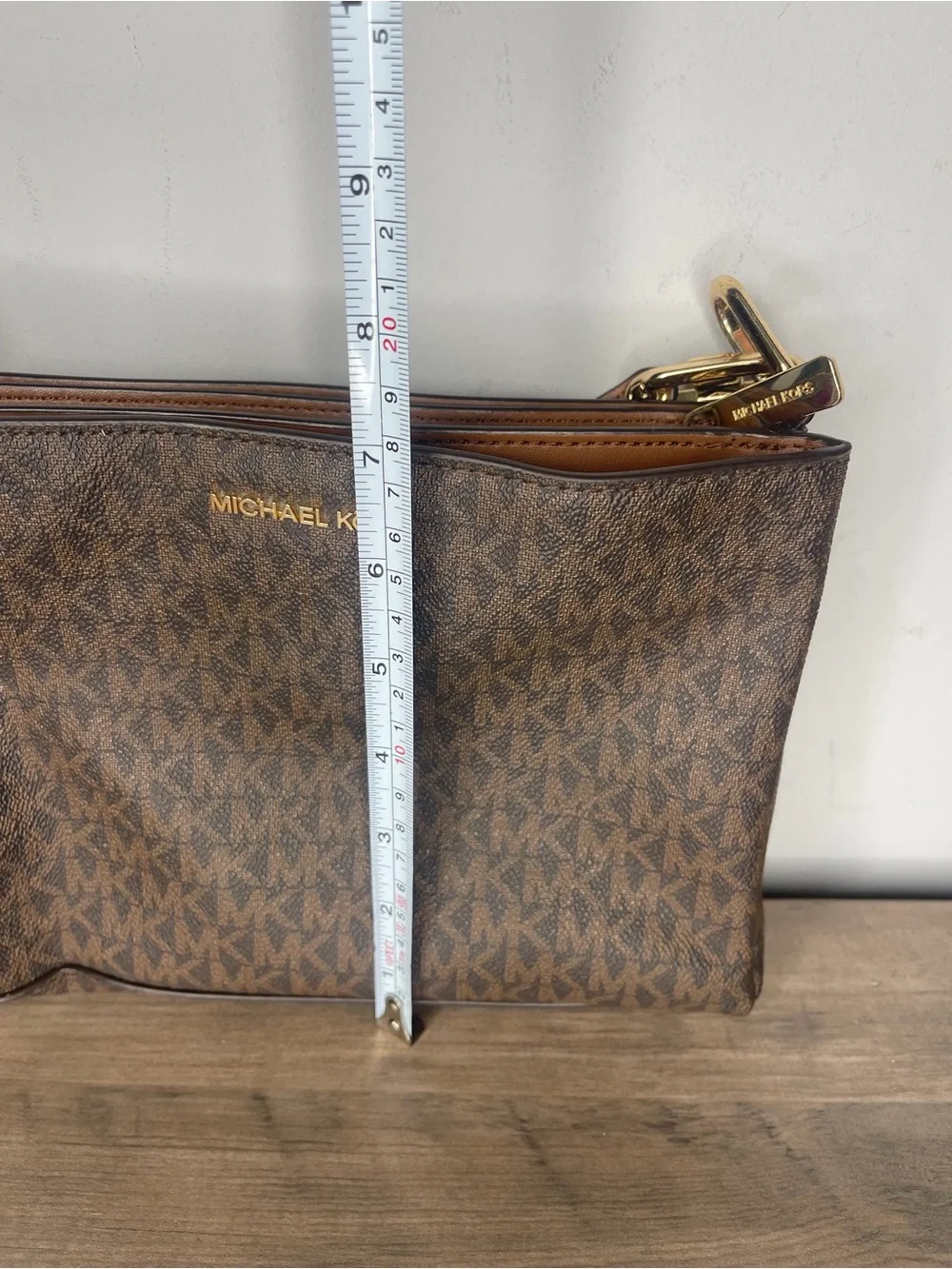 Michael Kors Brown Signature Crossbody Bag purse